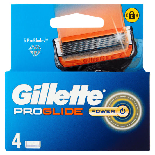 Gillette Proglide Power Lamette di ricambio per Rasoio da Uomo, 4 Ricariche (25530546)