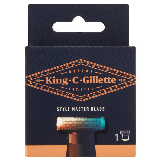 King C. Gillette Lamette di Ricambio per Rasoio Elettrico Regolabarba Uomo Style Master 1 Ricarica (25531472)