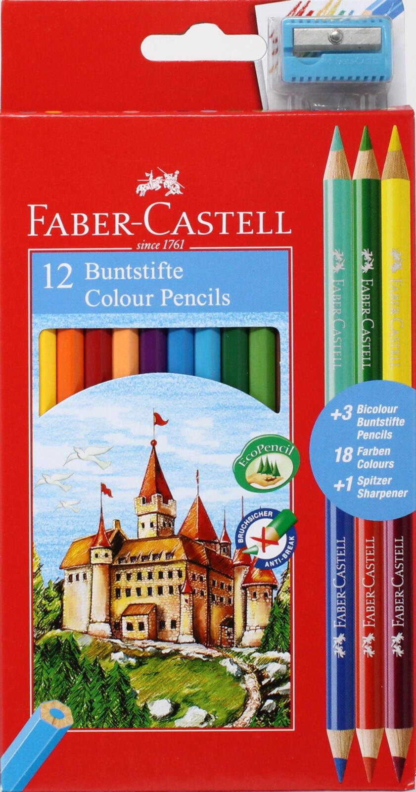 MATITA 12+3 COL FABER CASTELL 110312 (25528383)