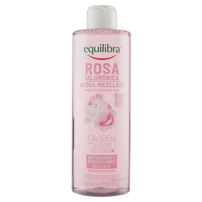 equilibra Rosa Ialuronica Acqua Micellare Detergente Struccante Delicata 400 ml (25526402)