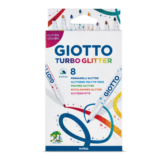 ASTUCCIO 8 PENNARELLI GIOTTO TURBO GLITTER (25519475)