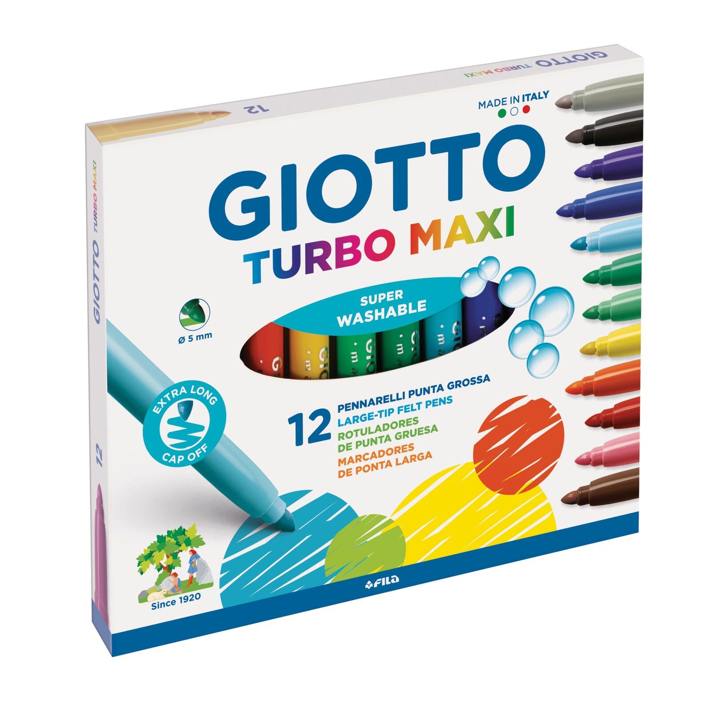 Pennarello Turbo Maxi - 12 colori (25578074)