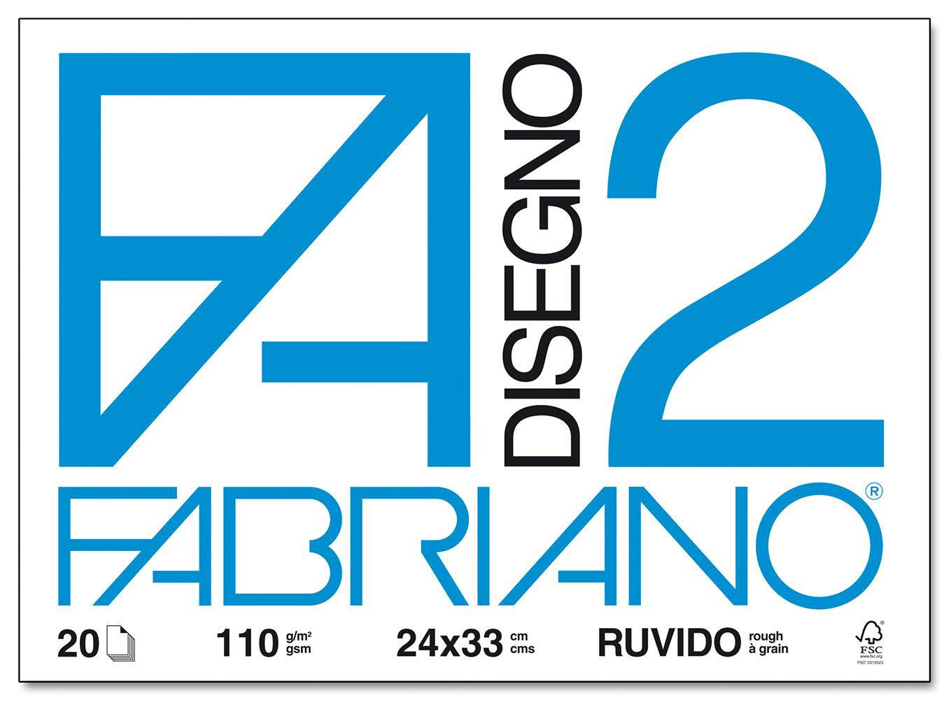 Album Fabriano F.2 20 fg. 24x33 Ruvido 110 gr. pz. 1 (25519151)