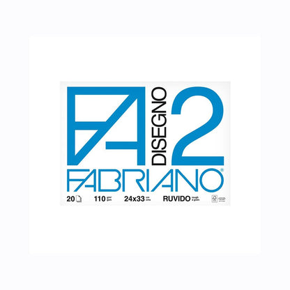 Fabriano Disegno 2 110 g/m² 24x33 cm Ruvido 20 Fogli (25528400)