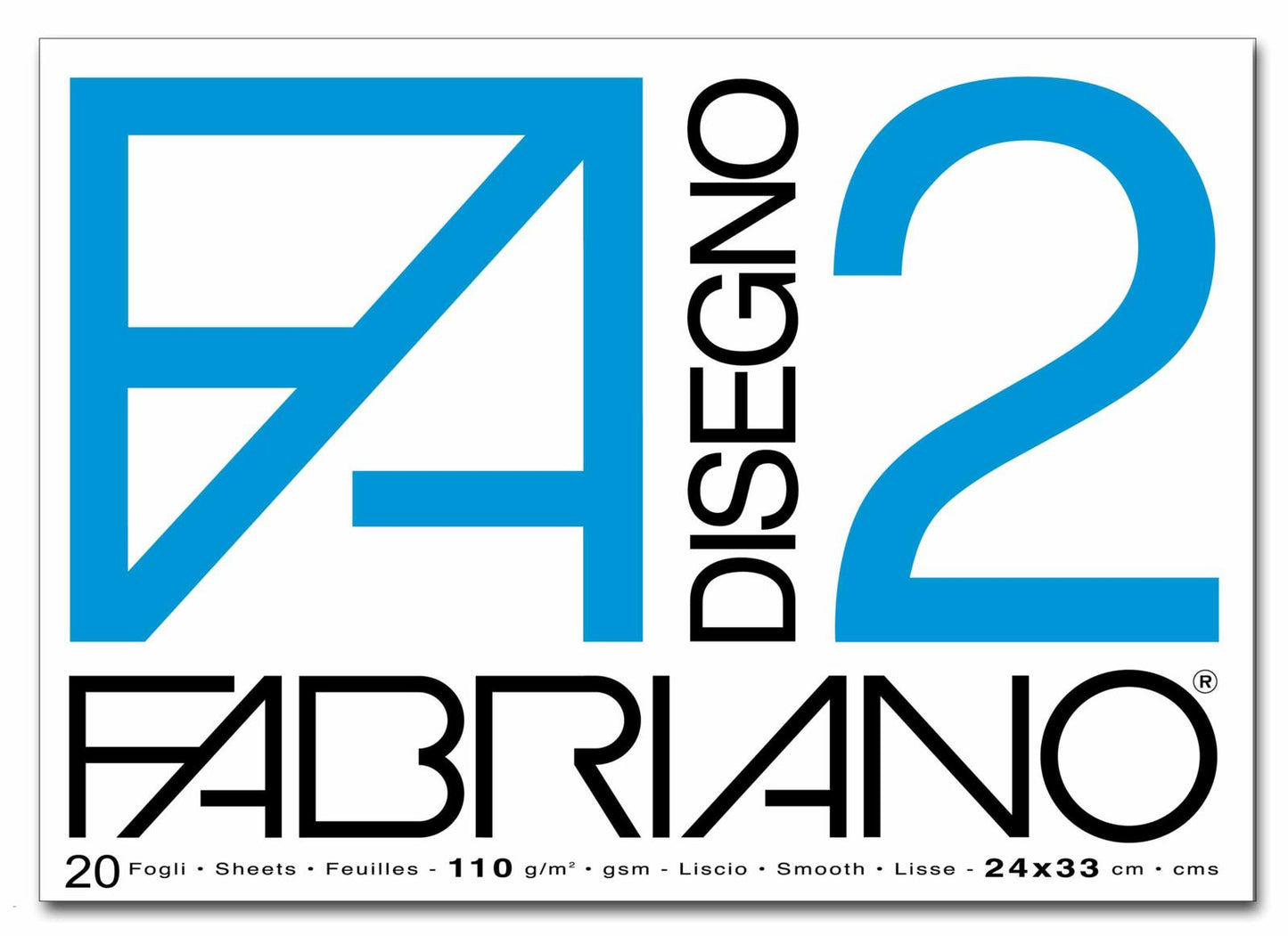 Fabriano Disegno 2 110 g/m² 24x33 cm Liscio 20 Fogli (25528393)