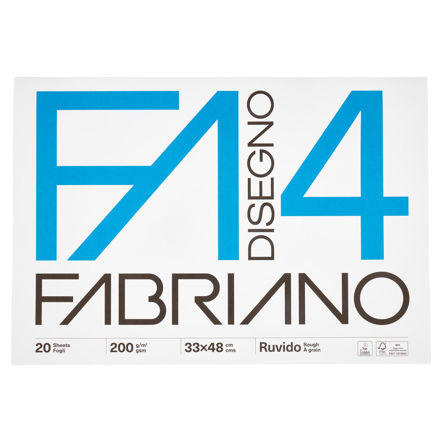 Fabriano Disegno 4 200 g/m² 33x48 cm Ruvido 20 Fogli (25528385)
