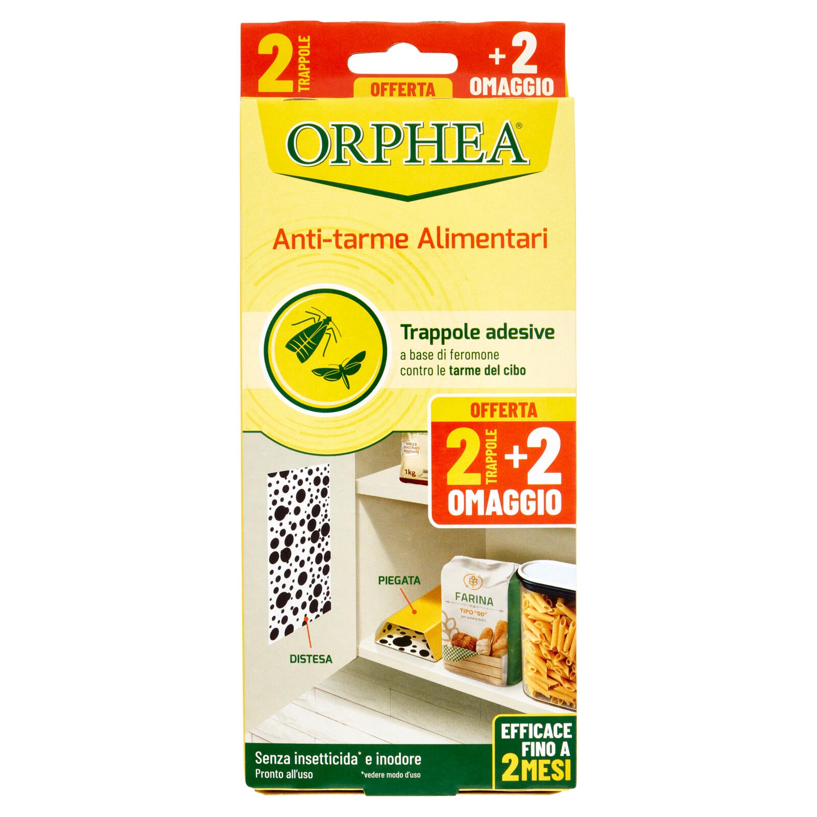 Orphea Anti-tarme Alimentari 2 Trappole + 2 Omaggio (25567238)