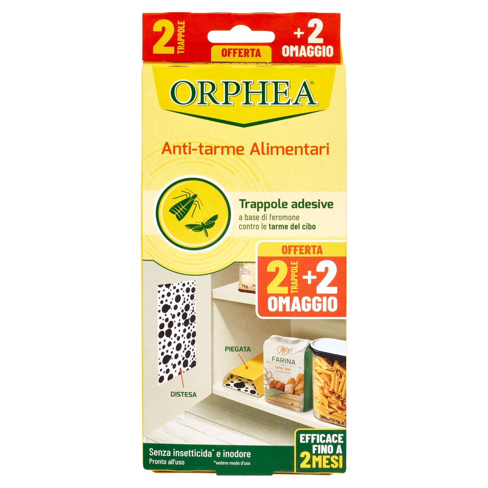 Orphea Anti-tarme Alimentari 2 Trappole + 2 Omaggio (25567239)