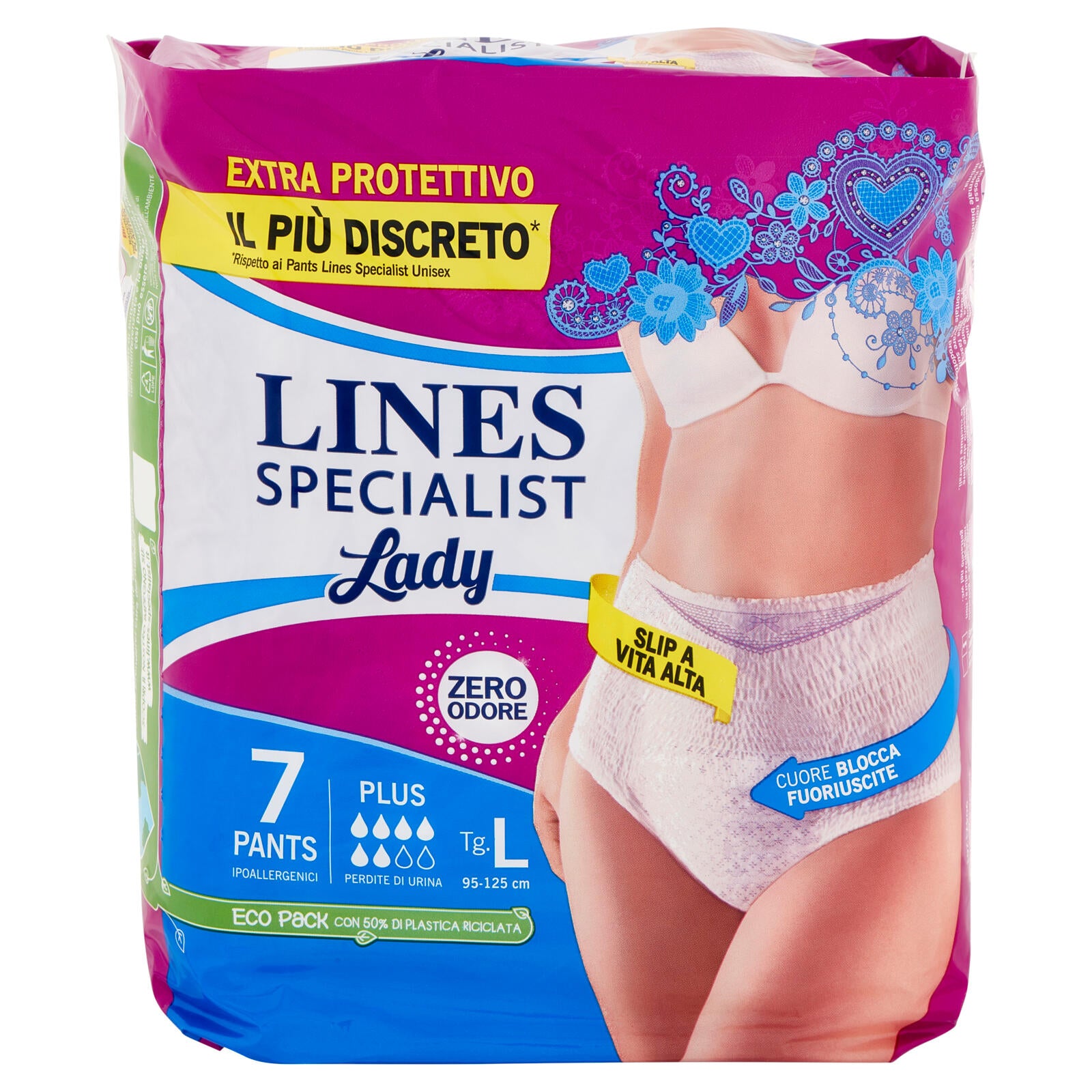 Lines Specialist Lady Pants Plus Tg.L 7 pz ->