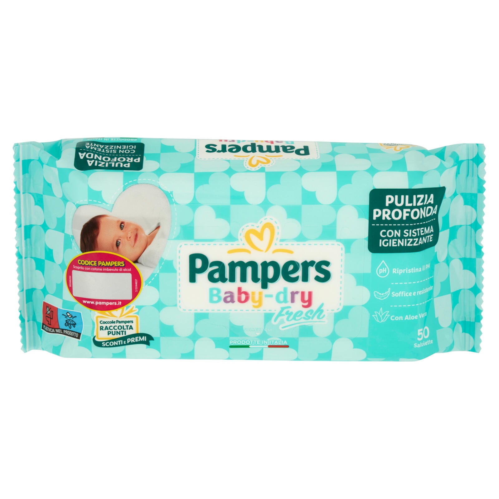 Pampers Baby-dry Fresh Salviette 50 pz