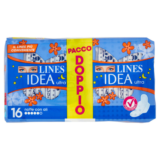 Lines Idea ultra notte con ali 16 pz (25533764)