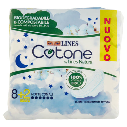 Lines Cotone by Lines Natura Notte con Ali 8 + 2 pz (25533427)