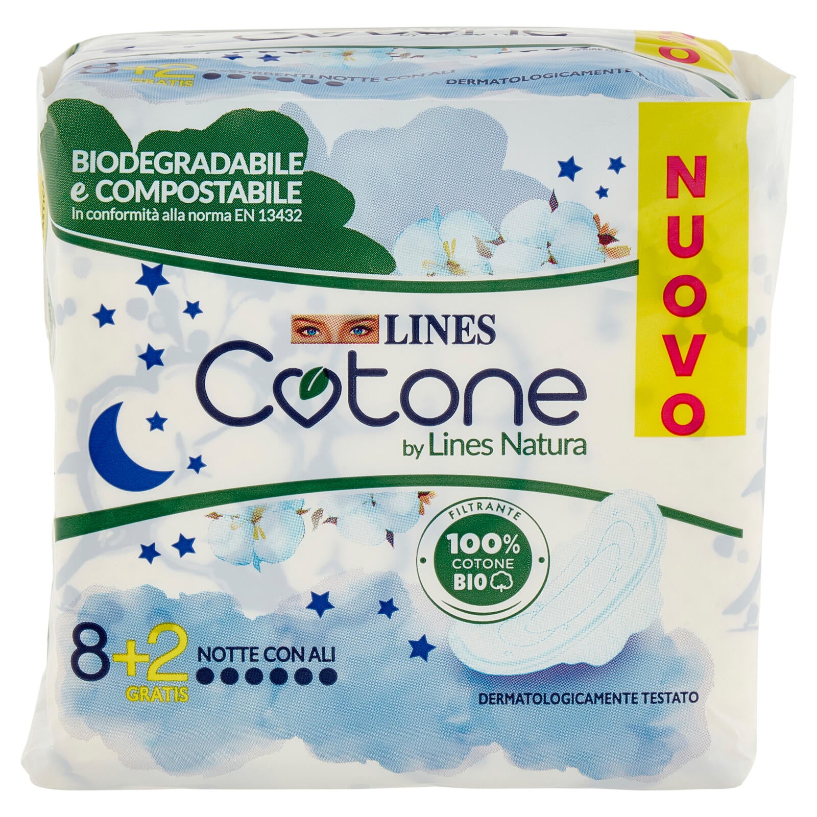 Lines Cotone by Lines Natura Notte con Ali 8 + 2 pz (25533428)