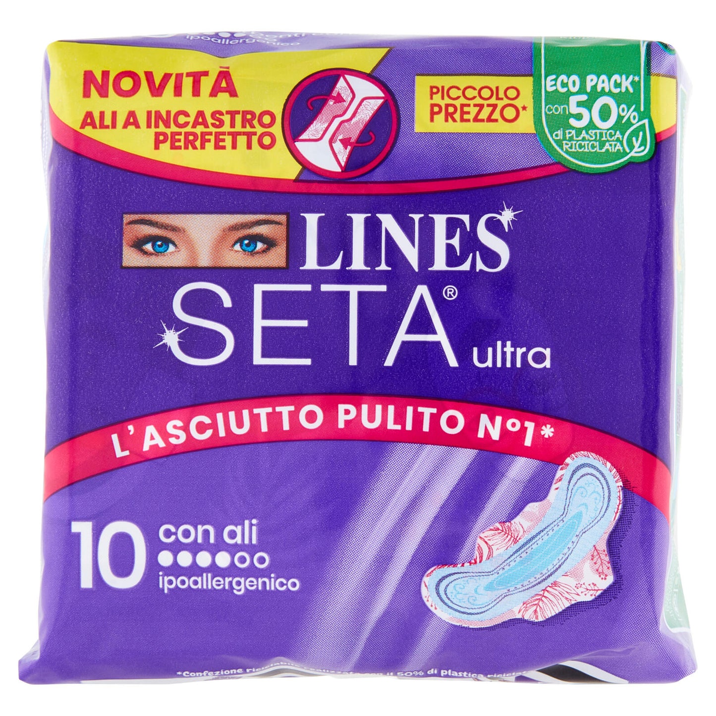 Lines Seta ultra con ali 10 pz (25533793)
