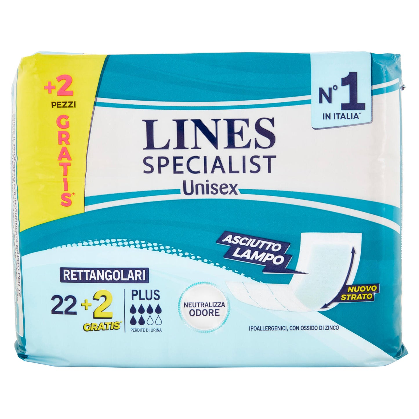 Lines Specialist Unisex Rettangolari Plus 22+2 pz