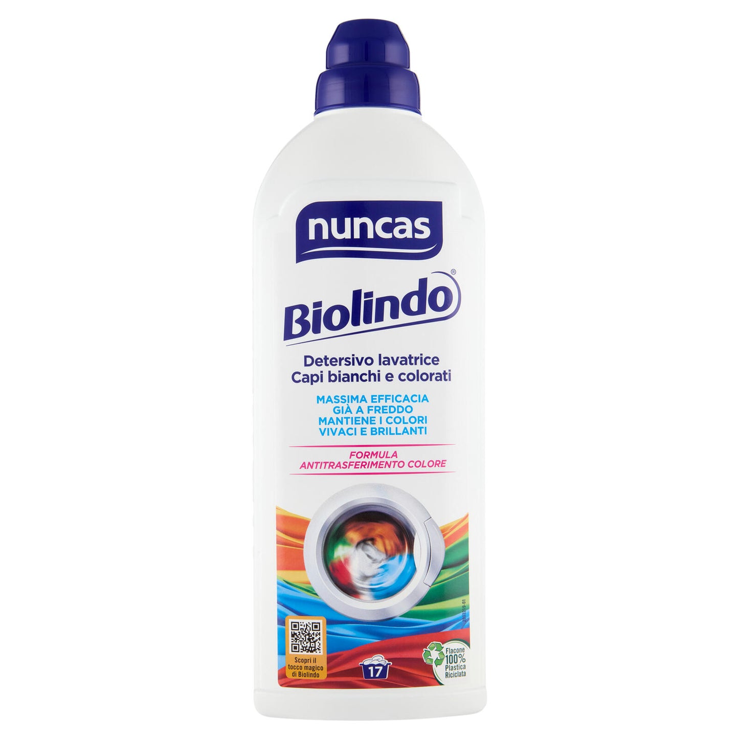 nuncas Biolindo Detersivo lavatrice Capi bianchi e colorati 1 l (25564102)