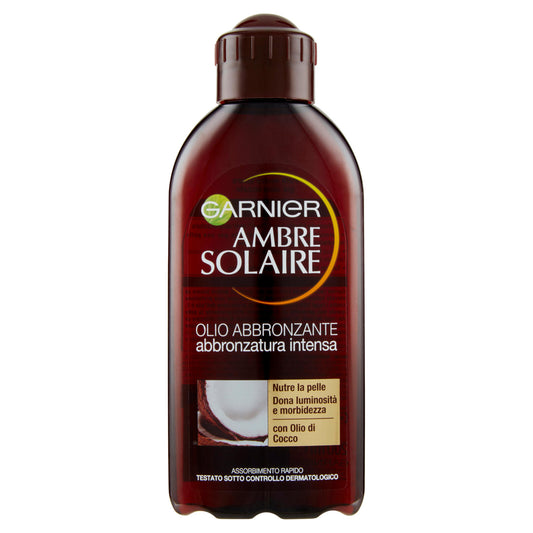 Garnier Ambre Solaire Olio Abbronzante Abbronzatura Intensa, 200 ml (25530164)