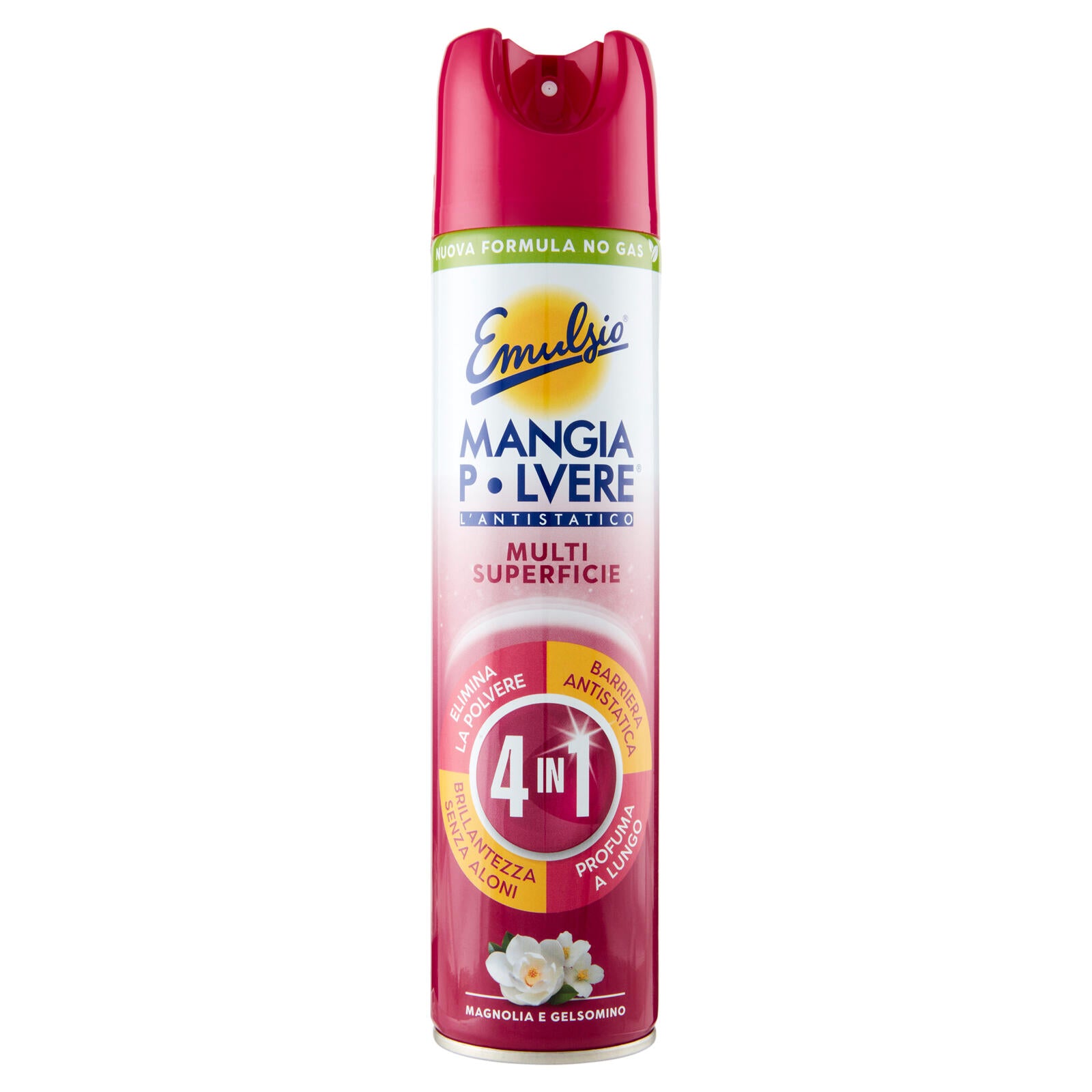 Emulsio Mangia Polvere l'Antistatico Multi Superficie 4 in 1 Magnolia e Gelsomino 300 ml (25526263)