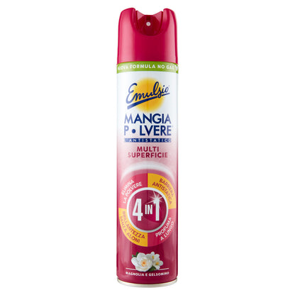Emulsio Mangia Polvere l'Antistatico Multi Superficie 4 in 1 Magnolia e Gelsomino 300 ml (25526263)
