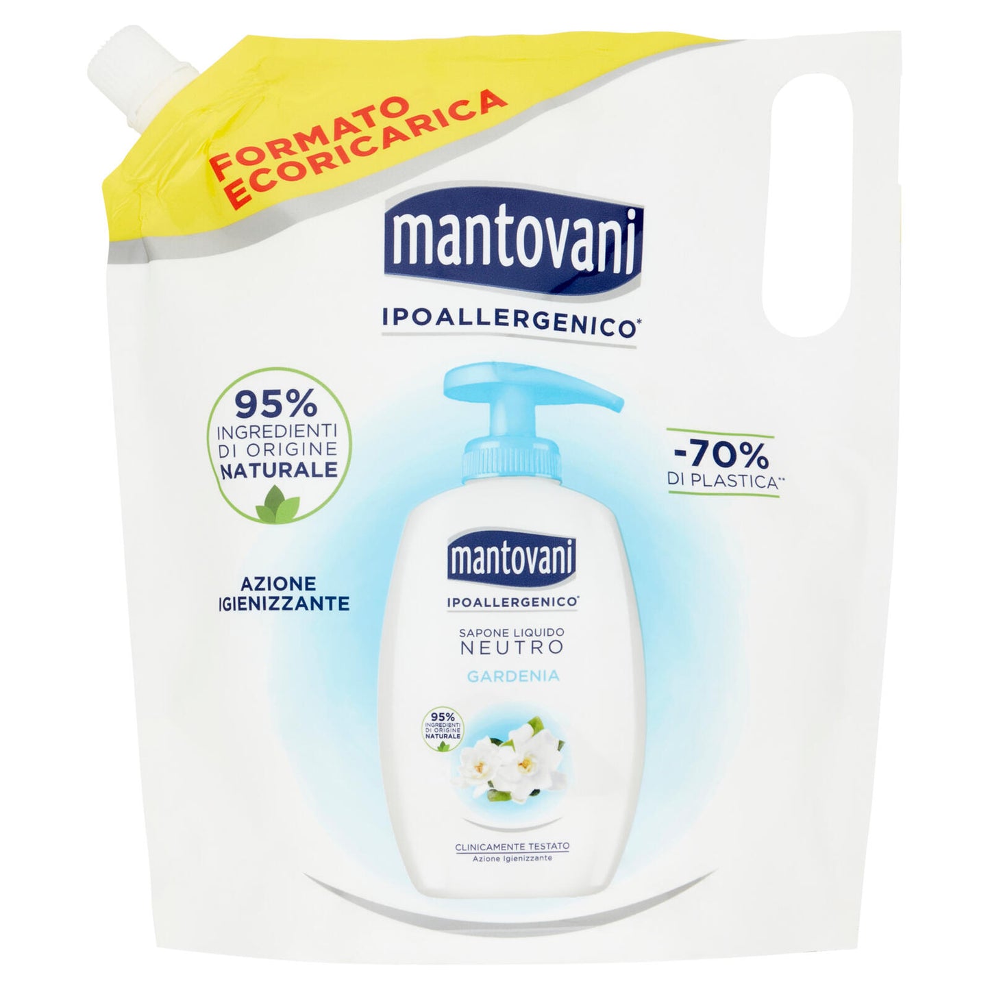 mantovani Sapone Liquido Neutro Gardenia Formato Ecoricarica 750 ml (25534144)