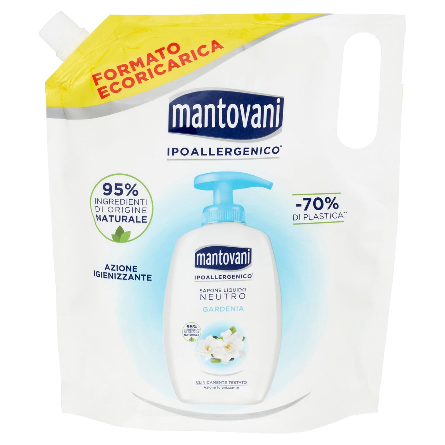 mantovani Sapone Liquido Neutro Gardenia Formato Ecoricarica 750 ml (25534145)