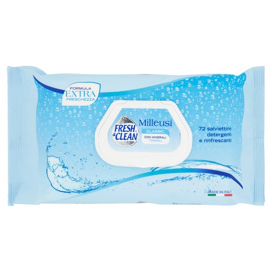 Fresh & Clean Milleusi Classic salviettine detergenti e rinfrescanti 72 pz