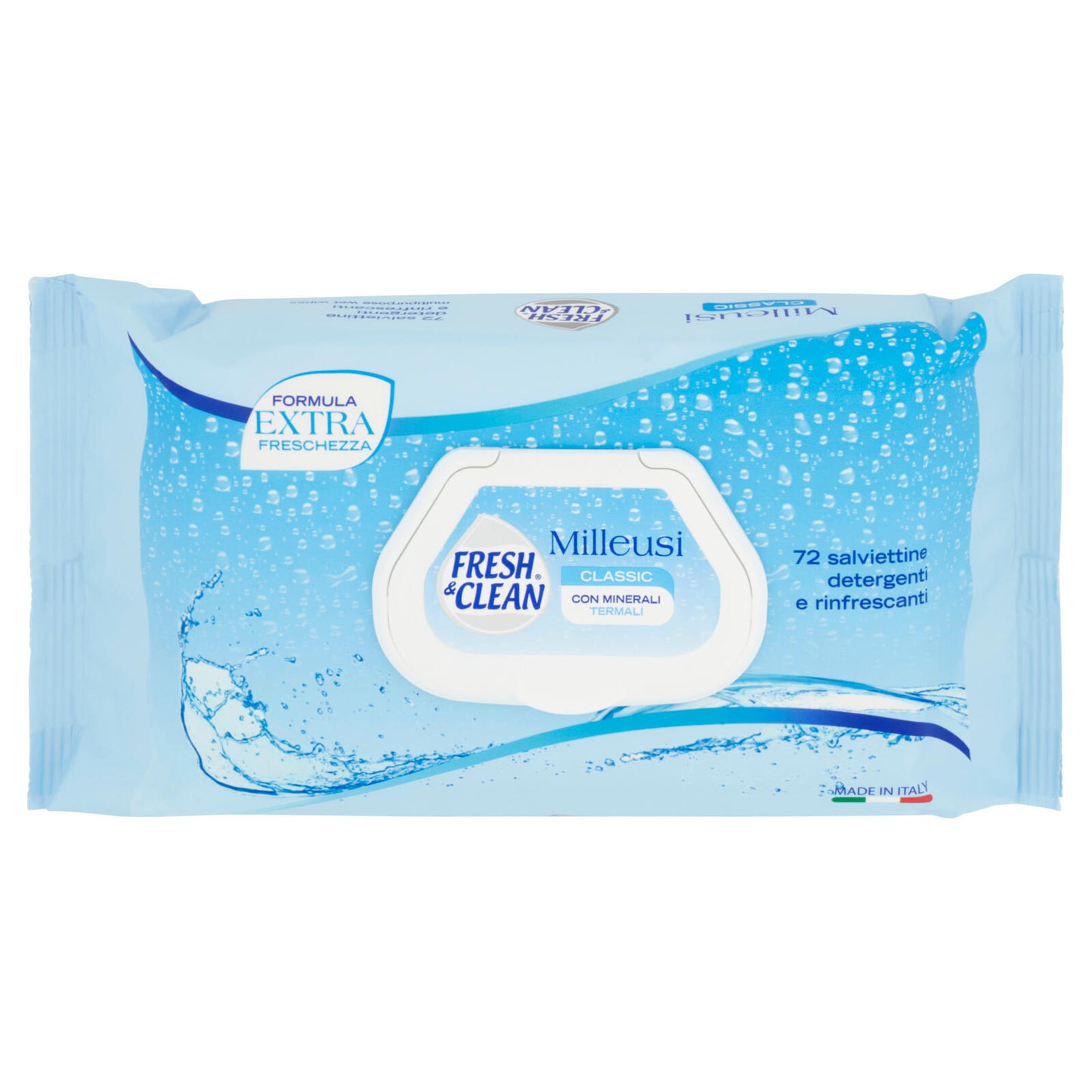 Fresh & Clean Milleusi Classic salviettine detergenti e rinfrescanti 72 pz