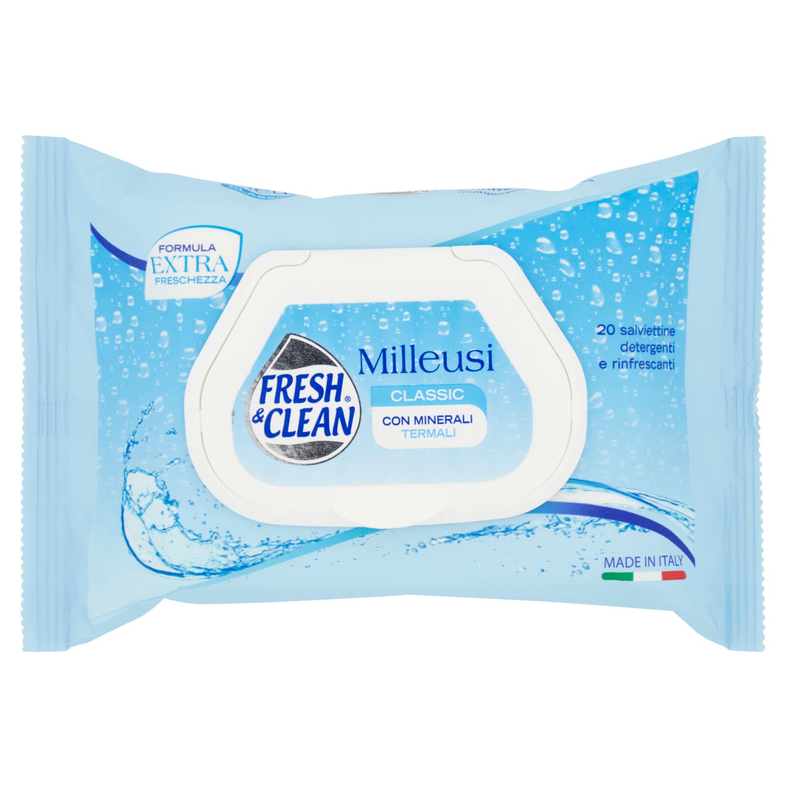 Fresh & Clean Milleusi Classic salviettine detergenti e rinfrescanti 20 pz