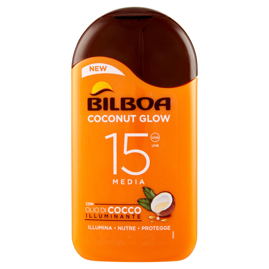 Bilboa Coconut Glow 15 Media con Olio di Cocco Illuminante 200 ml