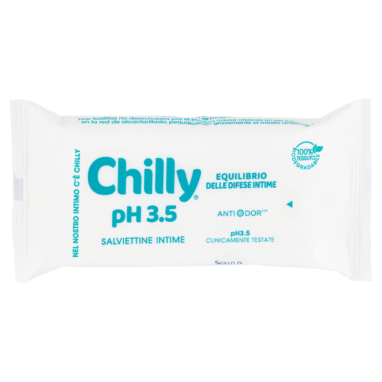 Chilly pH 3.5 Salviettine Intime 12 pz