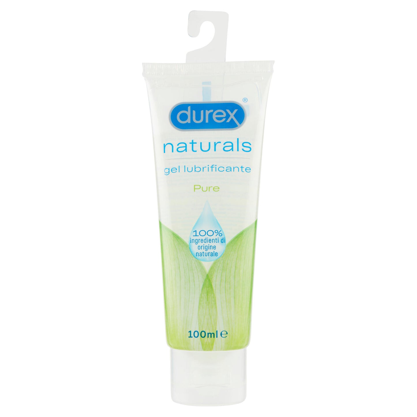 Durex Naturals Pure Gel Lubrificante Intimo, 100% Ingredienti di Origine Naturale,100ml