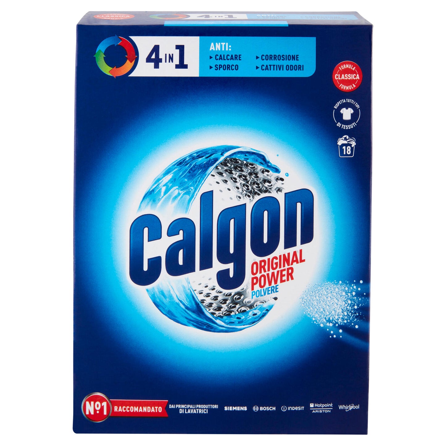 Calgon Original Power Polvere 4in1 Anticalcare lavatrice 900 gr