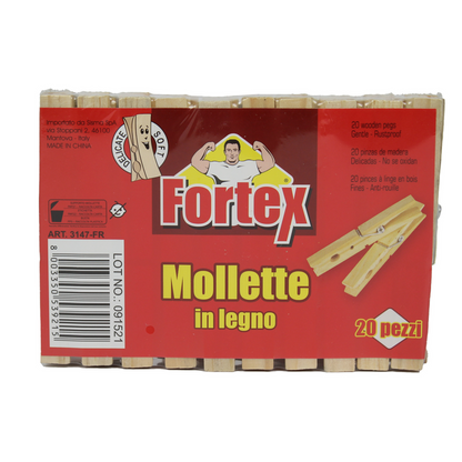 Logex - Mollette In Legno - 20 Pz (25533878)