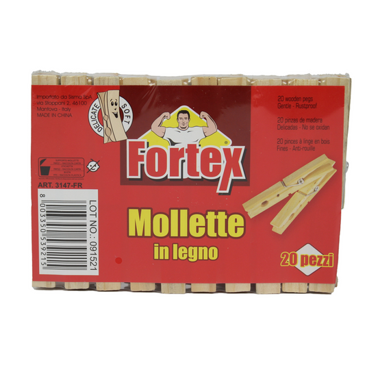 Logex - Mollette In Legno - 20 Pz (25533878)