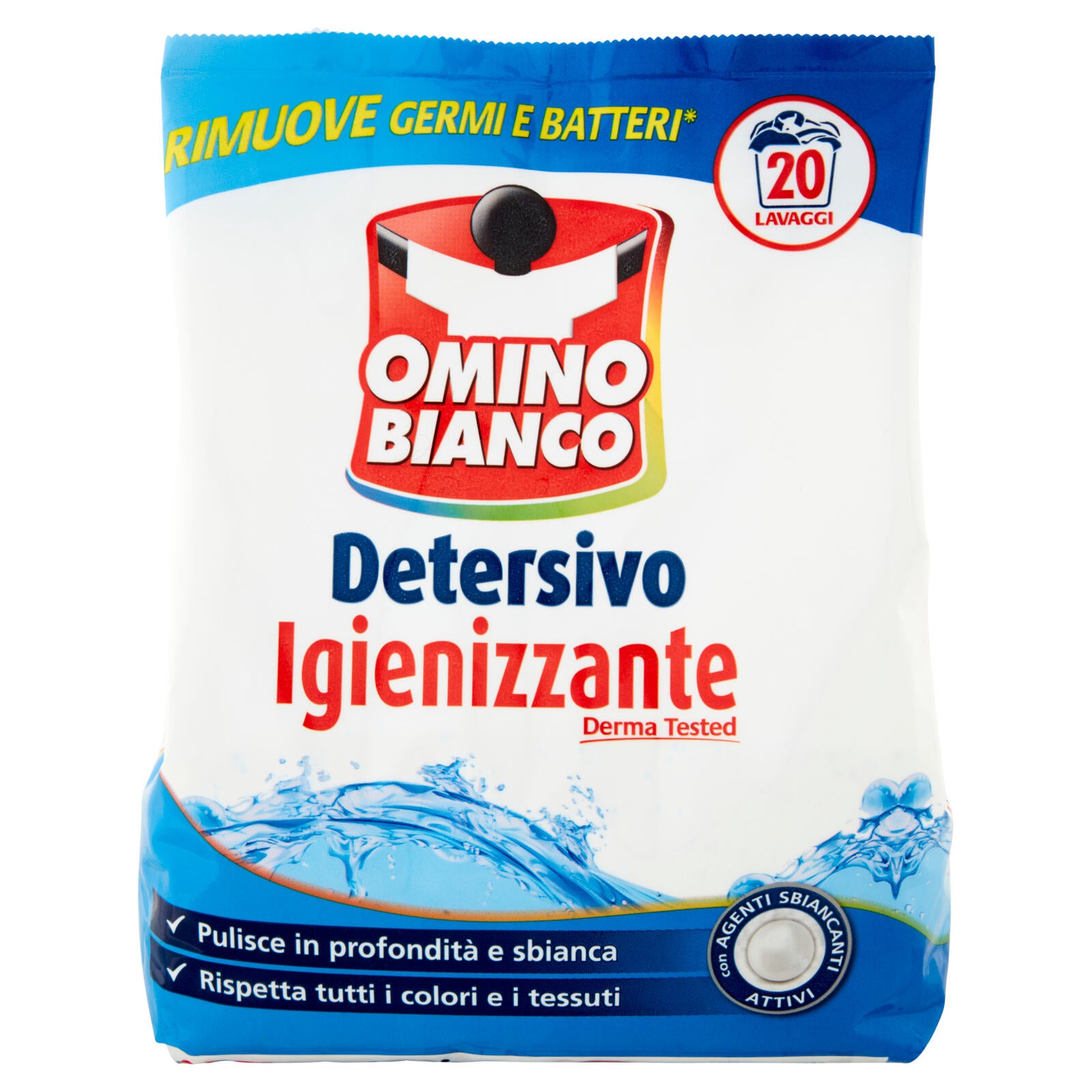 Omino Bianco - Detersivo Lavatrice Igienizzante in Polvere, 20