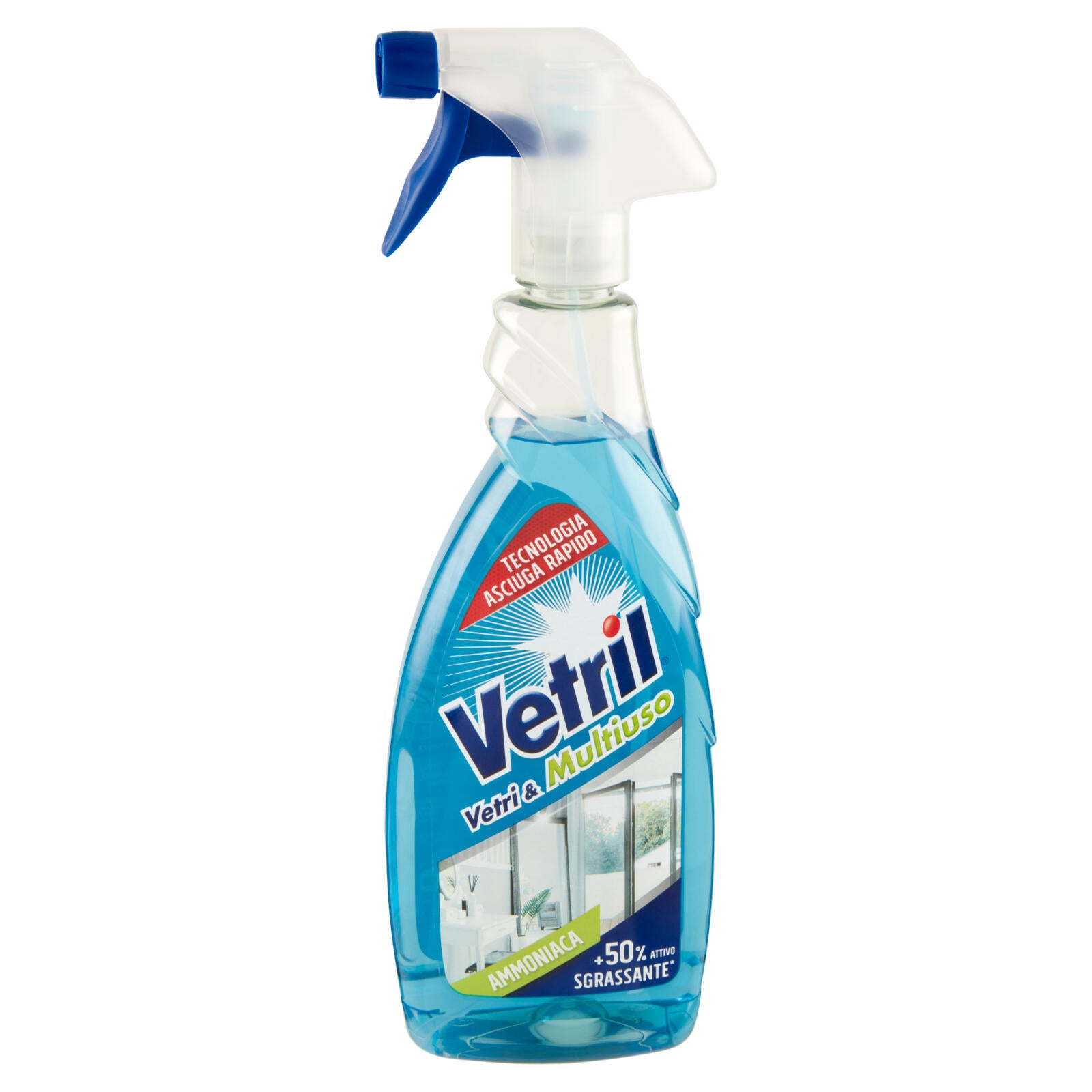 Vetril Vetri e Multiuso Ammoniaca Sgrassante 650 ml (25613449)
