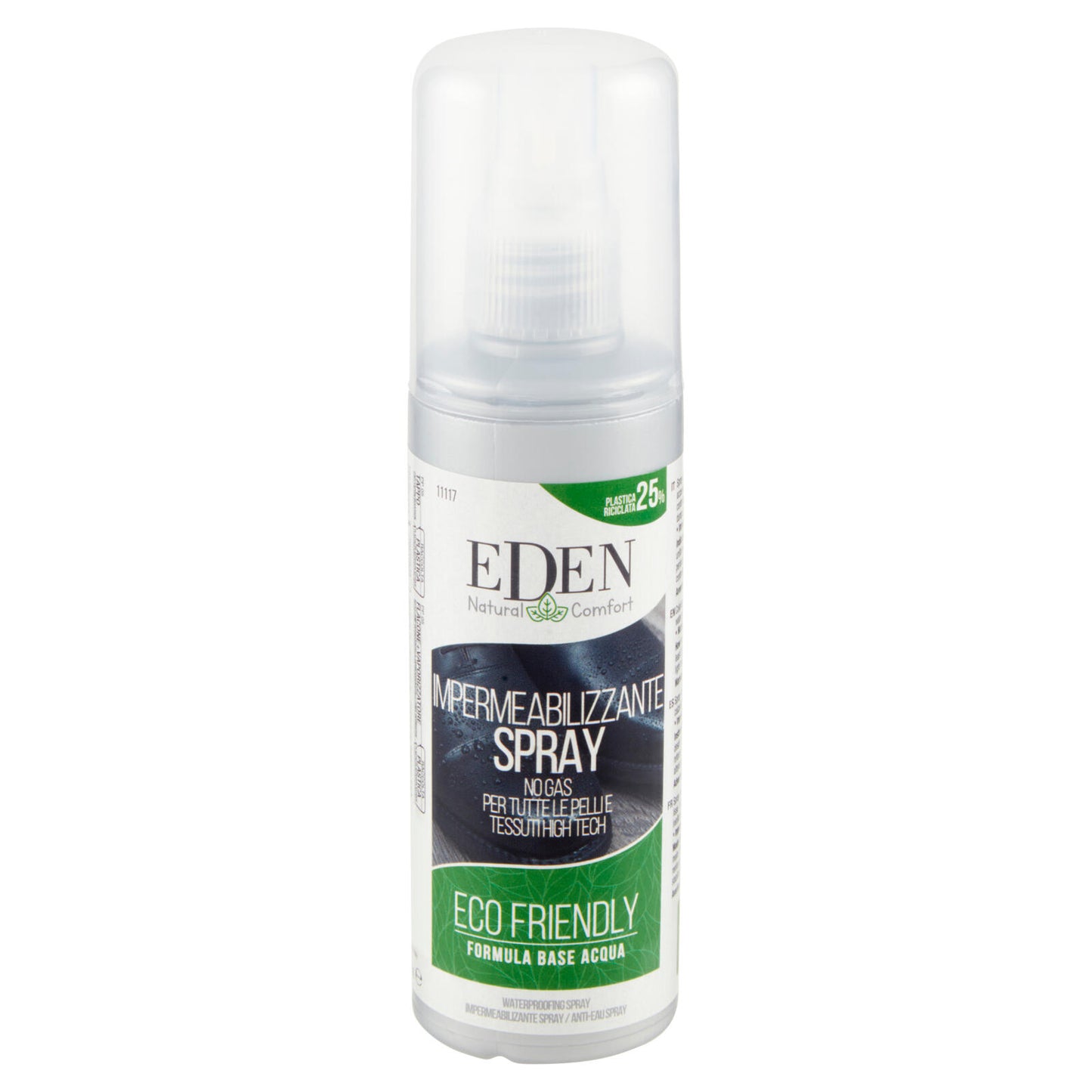Eden Natural Comfort Impermeabilizzante Spray No Gas per Tutte le Pelli e  Tessuti High Tech 100 ml ->