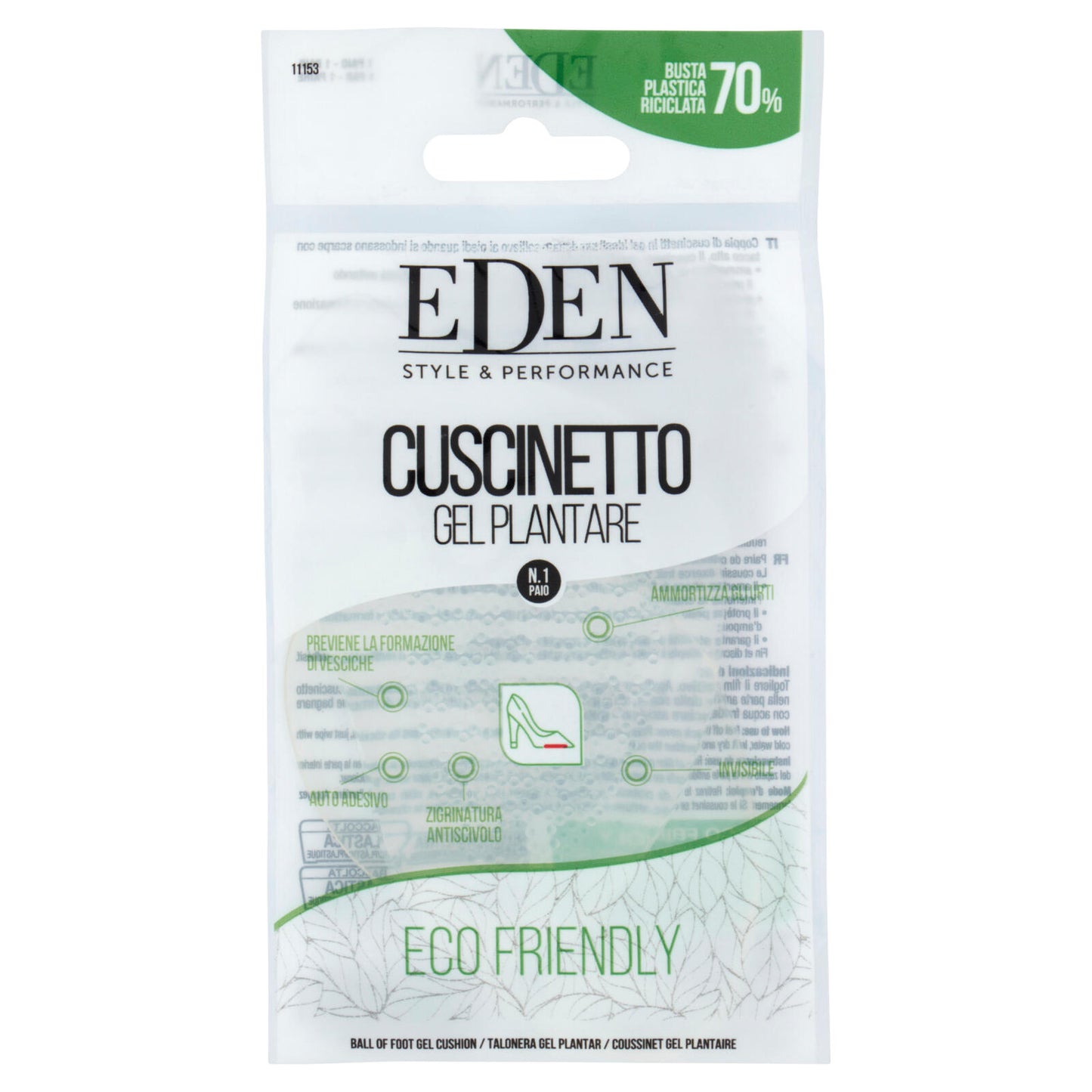 Eden Style & Performance Cuscinetto Gel Plantare 1 Paio (25525940)