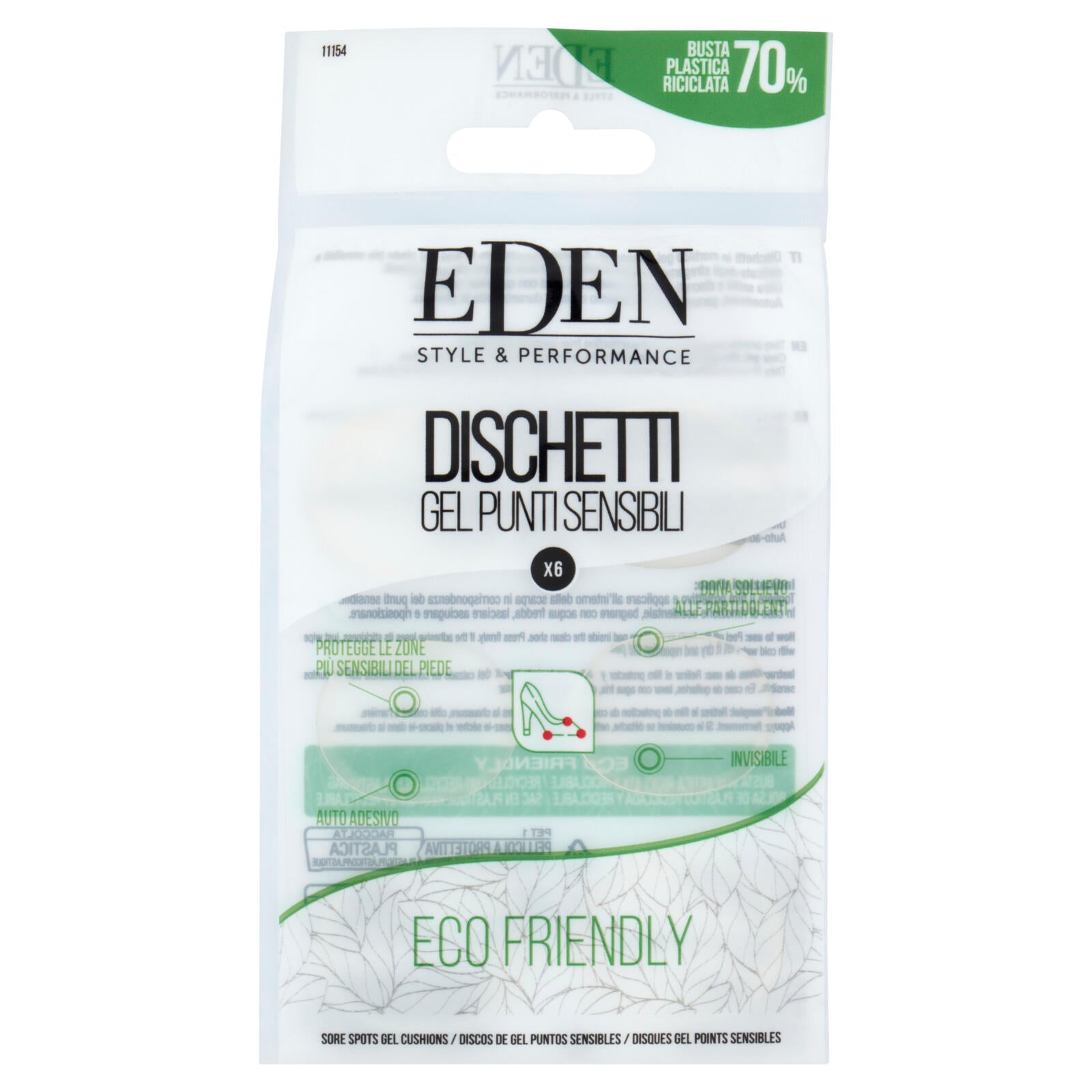 Eden Style & Performance Dischetti Gel Punti Sensibili 6 pz (25525942)