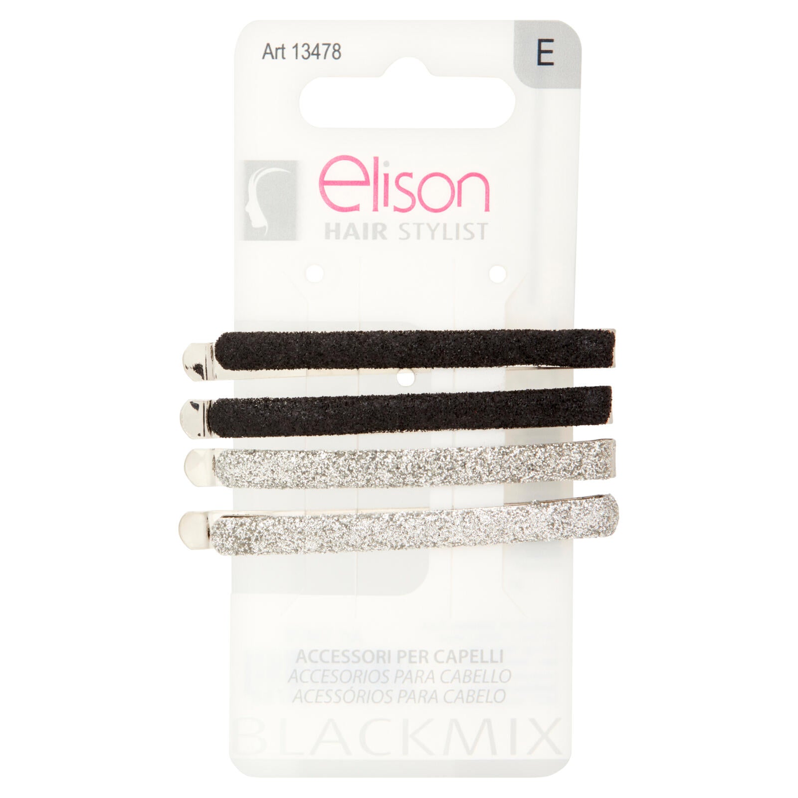elison Hair Stylist Black Mix Fermagli 4 pz