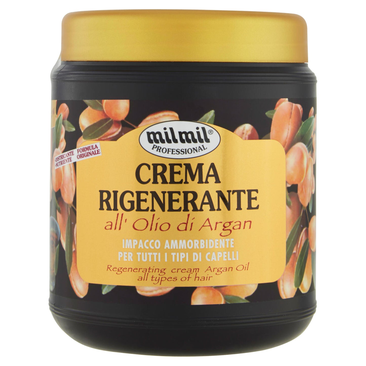 milmil Professional Crema Rigenerante all'Olio di Argan 1000 ml