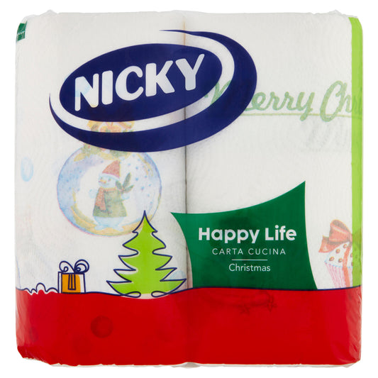 Nicky Happy Life Carta Cucina Christmas 2 pz
