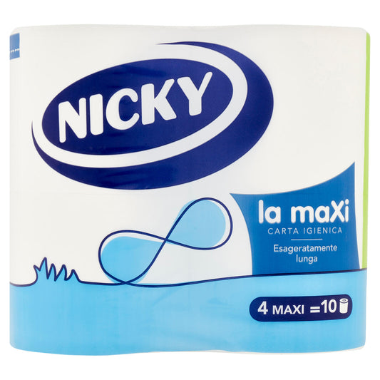 Nicky la Maxi Carta Igienica 4 pz