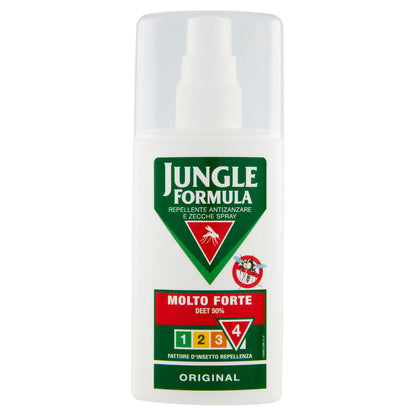 Jungle Formula Repellente Antizanzare e Zecche Spray Molto Forte Deet 50% Original 75 ml (25531404)