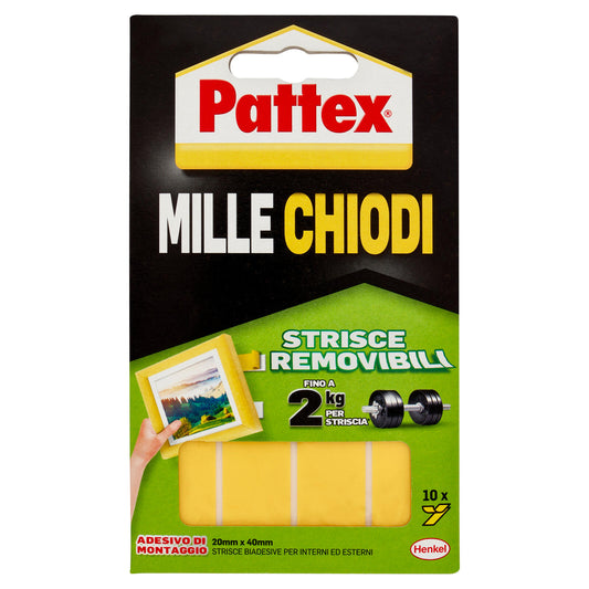 PATTEX Millechiodi Tape Removibile 10 Strisce (25569425)
