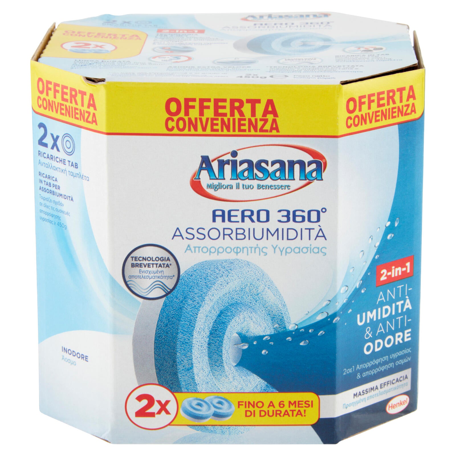 Ariasana Aero 360° Tab 2 x 450 g ->