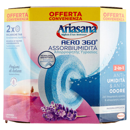 ARIASANA Aero 360 Tab Lavanda Relax bipack 2 x 450 g (25519370)