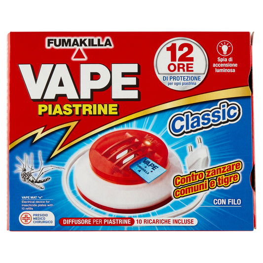 VAPE Elettroemanatore Piastrine Classic con Filo + 10 Ricariche (25613216)