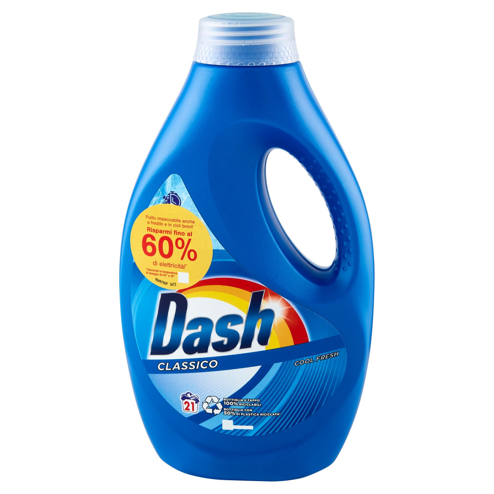 Dash Detersivo Liquido Lavatrice, Classico, 21 Lavaggi 1050 ml