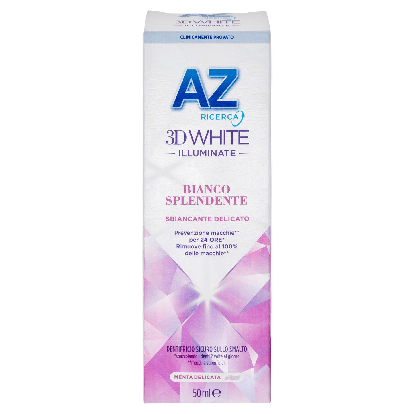 AZ Ricerca Dentifricio 3D White Illuminate Bianco Splendente Sbiancante Delicato 50 ml